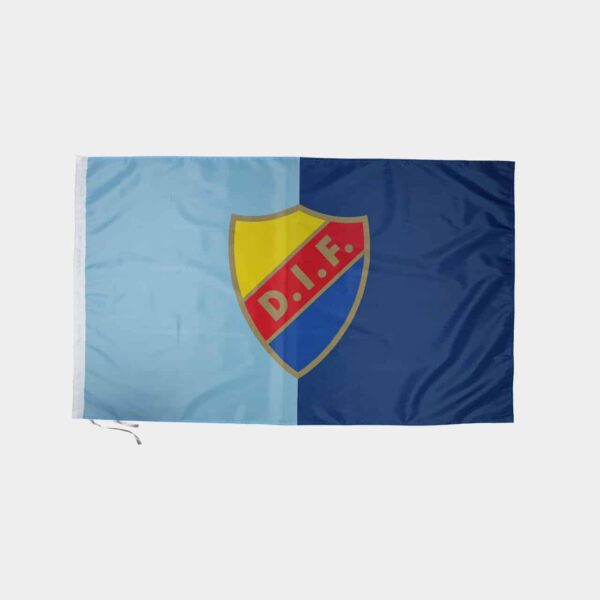 DIF FLAGGA 90x150 BLÅ/LJUSBLÅ SKÖLD