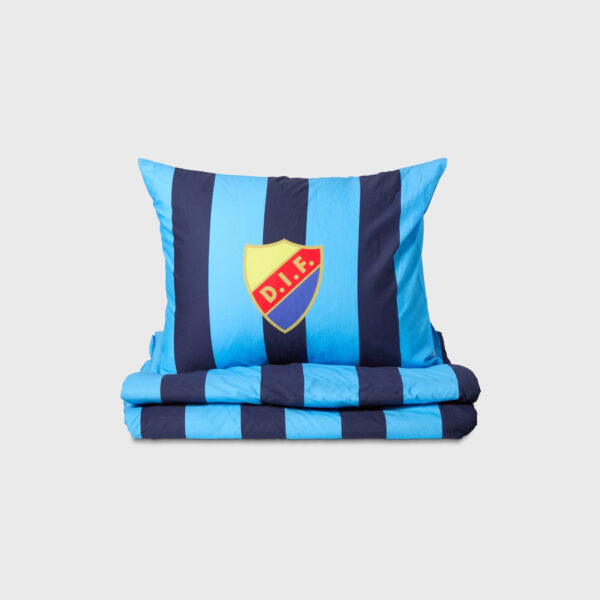 bäddset blårandigt 150x210