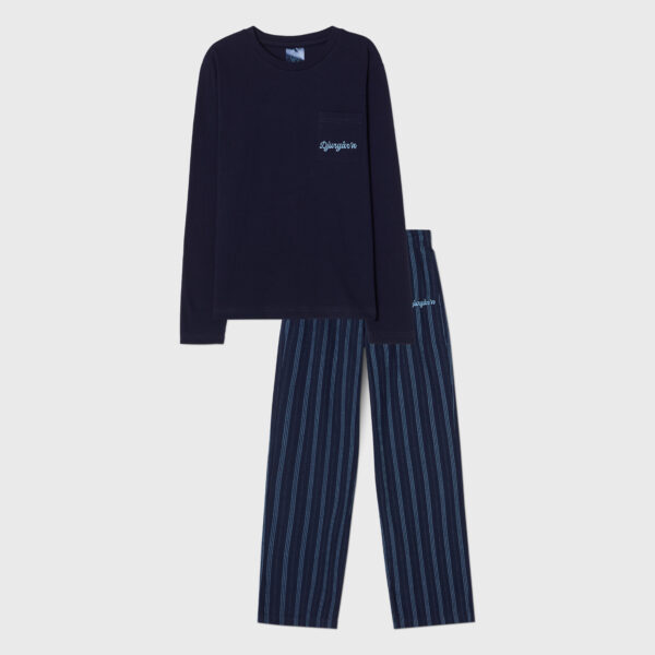 pyjamasset blårandig jr