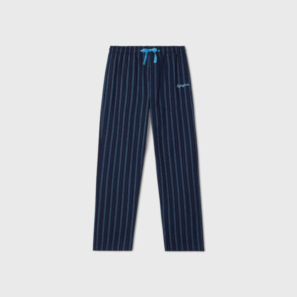 pyjamasbyxa blårandig