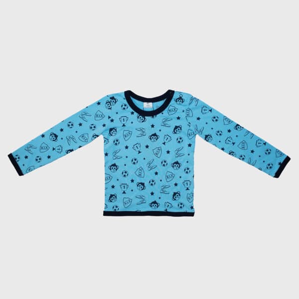 T-shirt longsleeve ljusblå